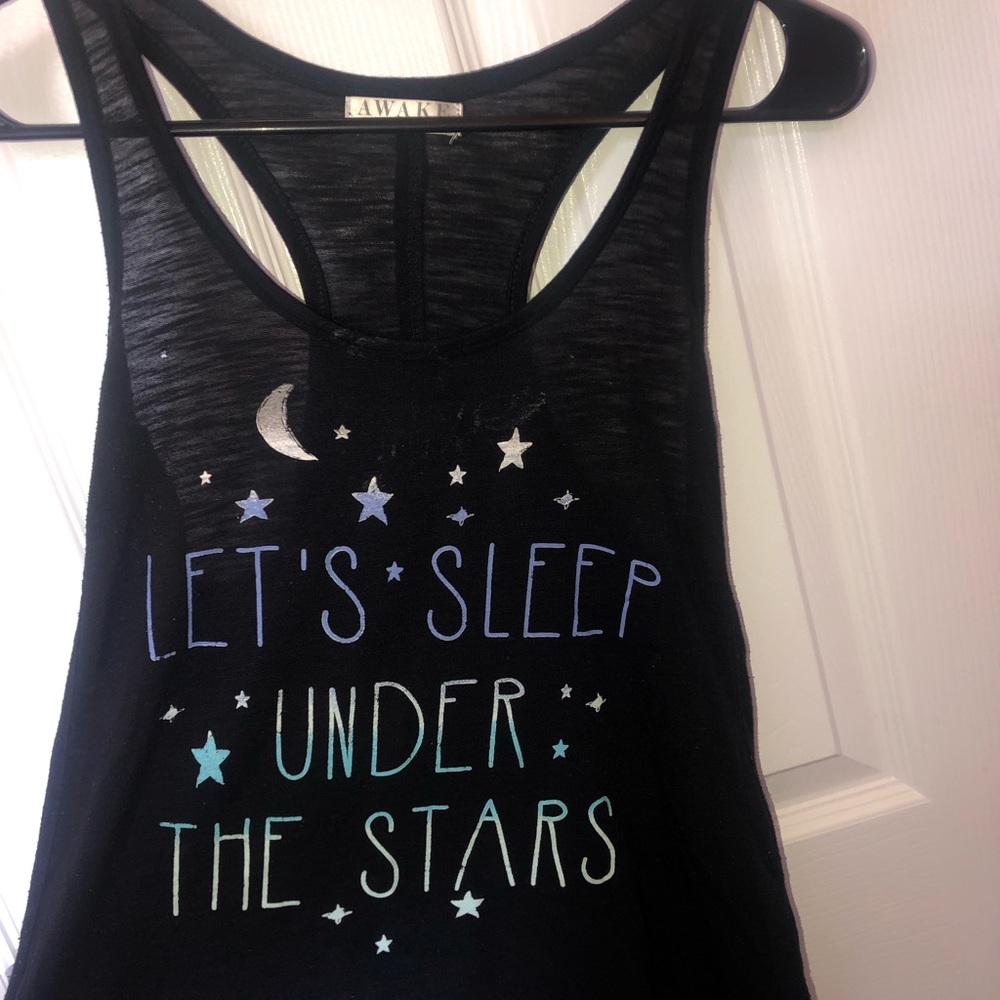 Black tank top
